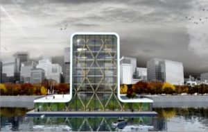 Apele portului Rotterdam vor gazdui primul turn plutitor din lume.